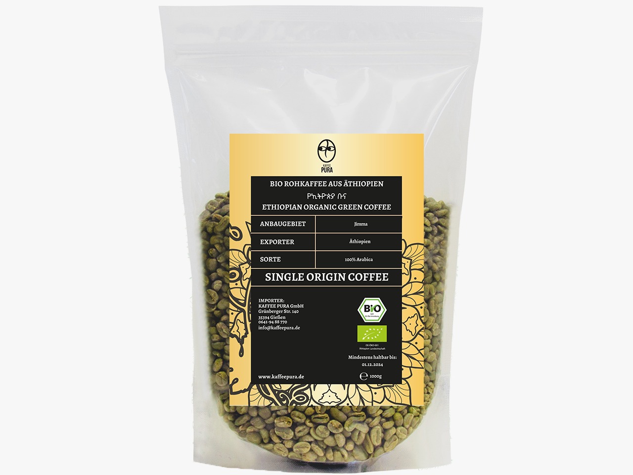 Rohkaffee Jimmah BIO & fair gehandelt