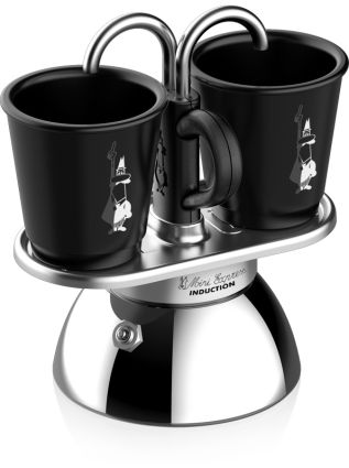 Espressokocher Set Mini  Induktion + 2 Tassen