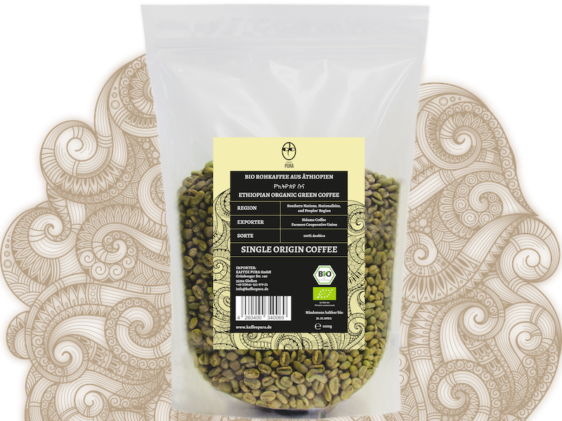 Rohkaffee Sidamo BIO & fair gehandelt
