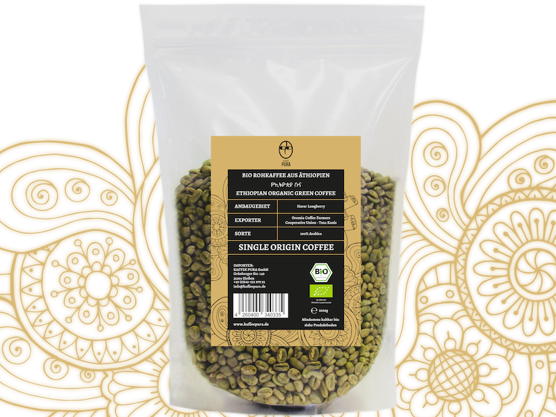 Rohkaffee Harar Longberry BIO & fair gehandelt