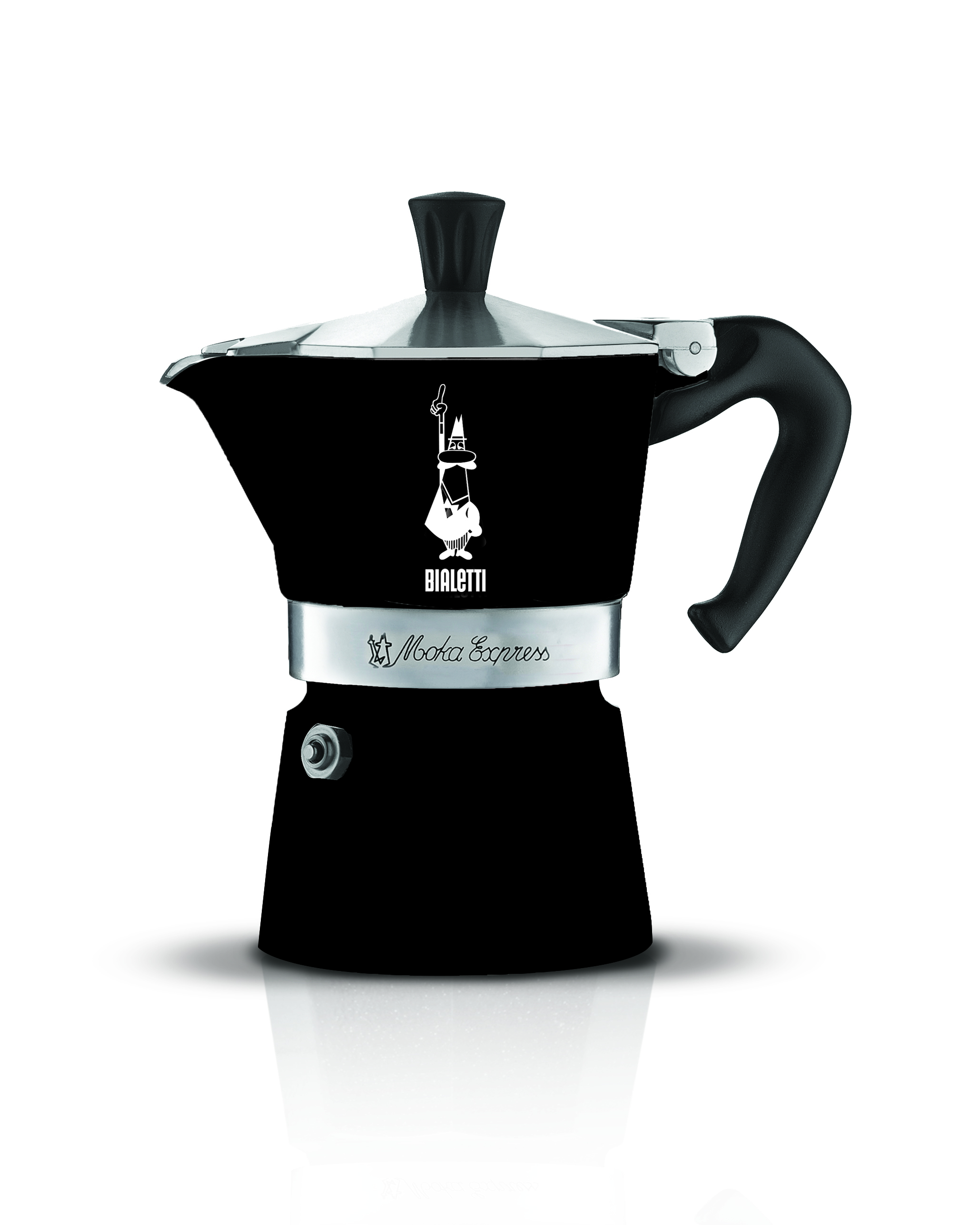 Moka Express Aluminium-Espressokocher schwarz